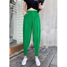 Women Green Chiffon lantern Summer Pants