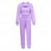 Women's Spring Hoodie Loose Vest Sweatpants Slow Running Three piece Set