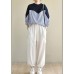 Unique White High Waist Chiffon Spring Pants